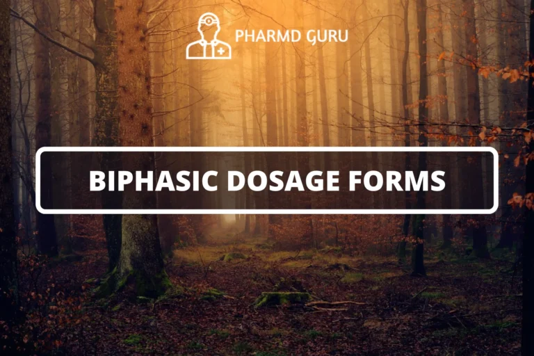 BIPHASIC DOSAGE FORMS