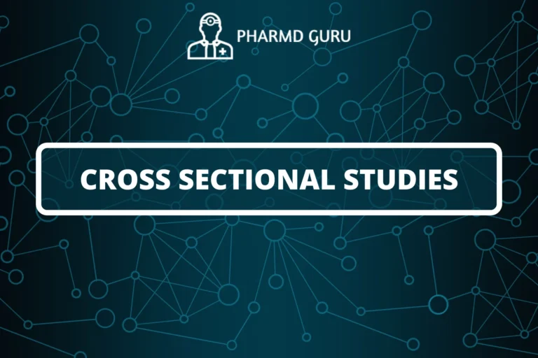 CROSS SECTIONAL STUDIES