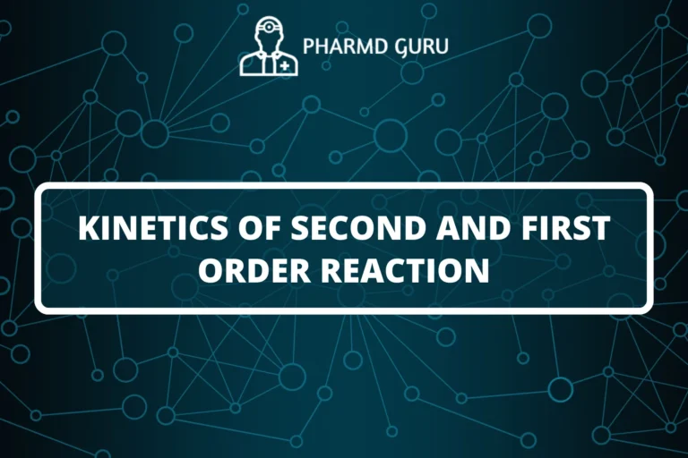 KINETICS OF SECOND AND FIRST ORDER REACTION