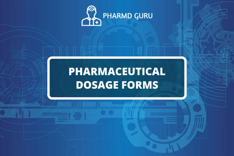 PHARMACEUTICAL DOSAGE FORMS