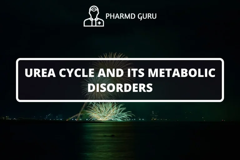UREA CYCLE AND ITS METABOLIC DISORDERS